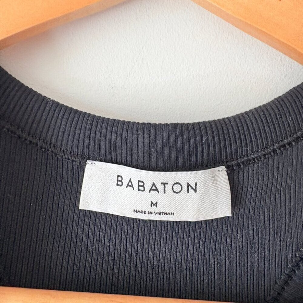 Aritzia Babaton Formarib Racerback Dress Black Size Medium - Picture 6 of 8